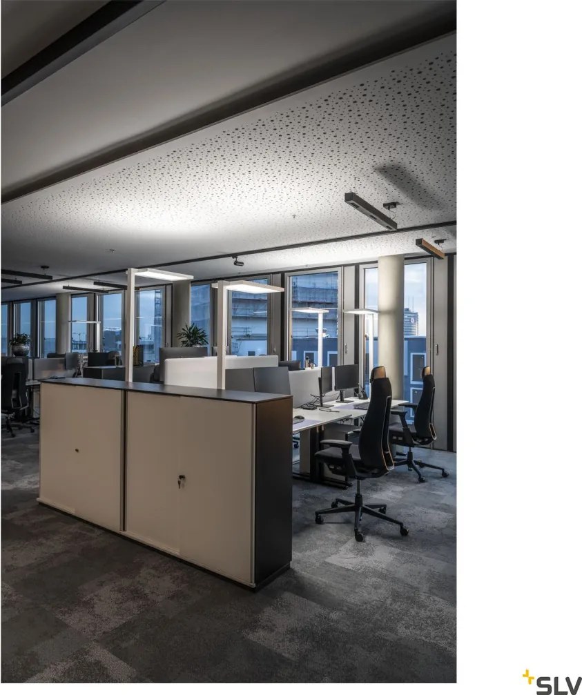 SLV 1000933 Q-LINE Modern Led Függesztett Lámpa Fekete LED IP20