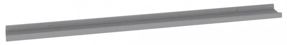 2 db szürke fali polc 115 x 9 x 3 cm