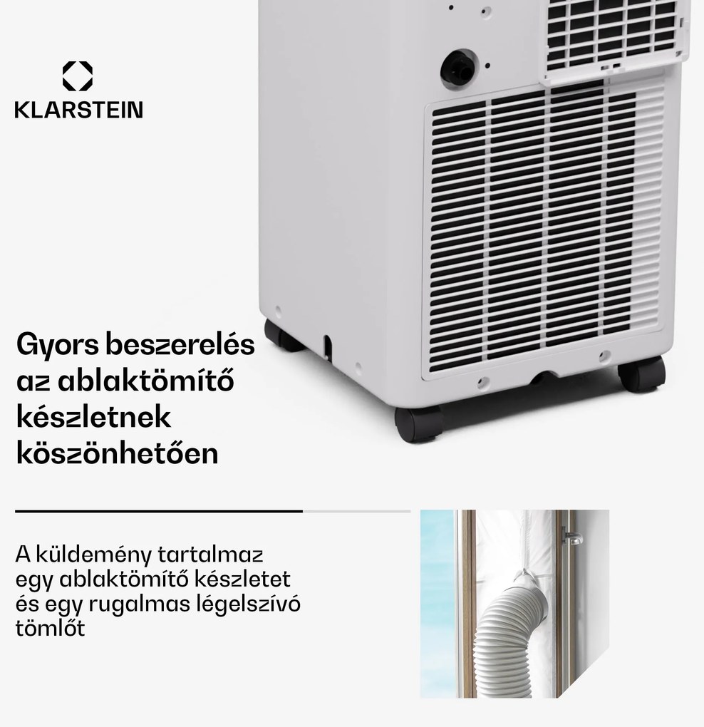 Aero Ring 9K, Smart, légkondicionáló, 9 000 BTU, mobil és intelligens, max. 31 m², hangvezérlés