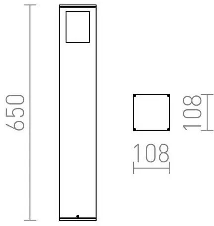 RED - Design Rendl - R10433 - Kültéri lámpa PONDER 1xE27/18W/230V IP44 fekete