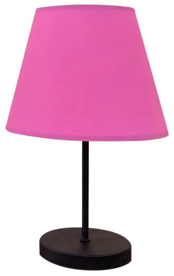 Asztali lámpa 1xE27/60W/230V rózsaszín/fekete