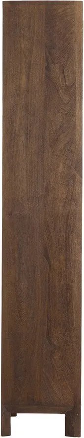 Natúr színű mangófa könyvespolc 48x190 cm Sondrio – Light &amp; Living