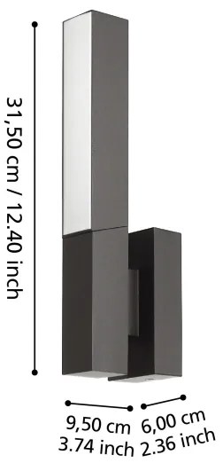 Eglo 900709 - LED Kültéri fali lámpa UGENTO LED/9W/230V IP44