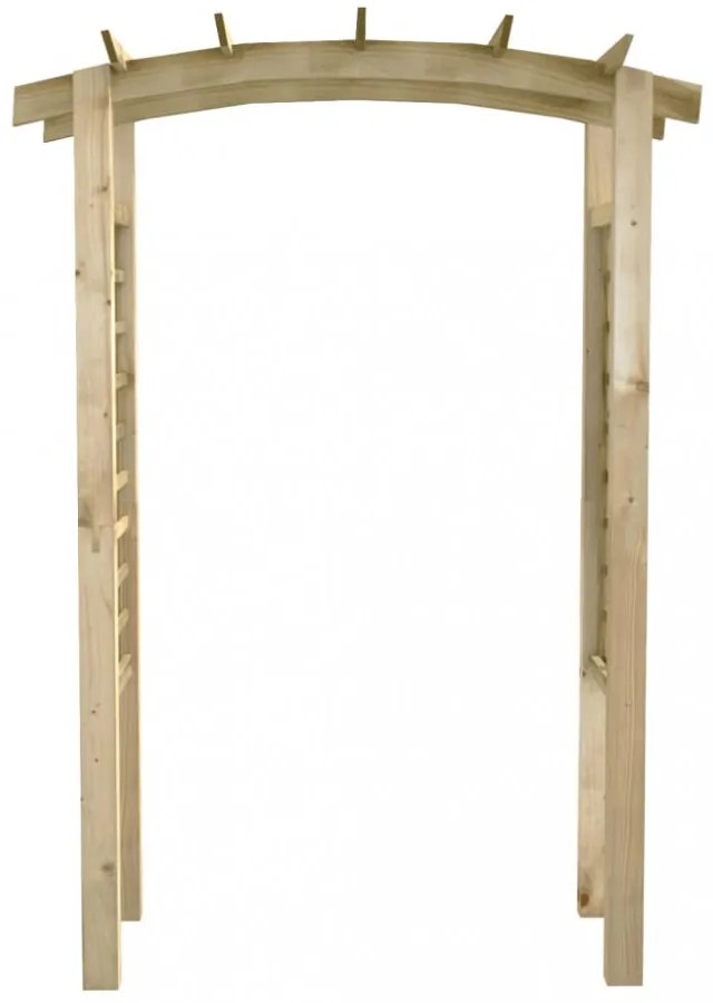 Fa rácsos boltív 150 x 60 x 210 cm