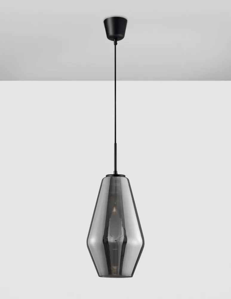 NOVA LUCE 9724101 VEIRO Egyágú Függesztett Lámpa Üveg E27 IP20