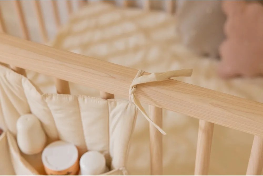 Zsebes tároló kiságyra 40 cm Benjamin Natural – Lorena Canals