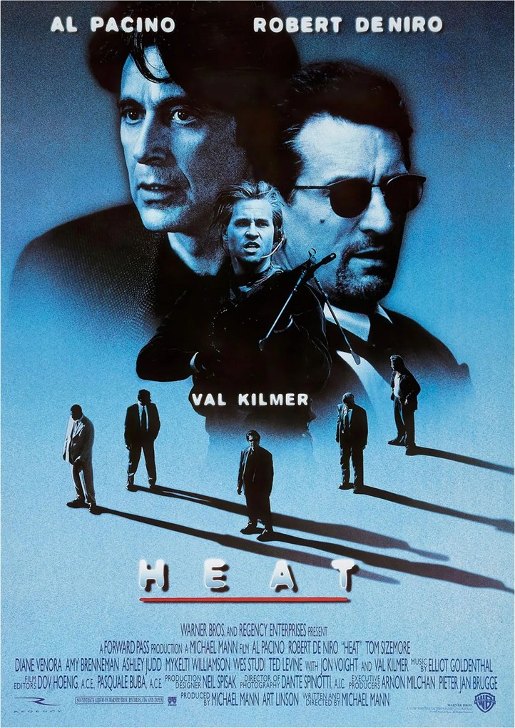 Poszter Heat Láz Al Pacino Robert De Niro Val Kilmer