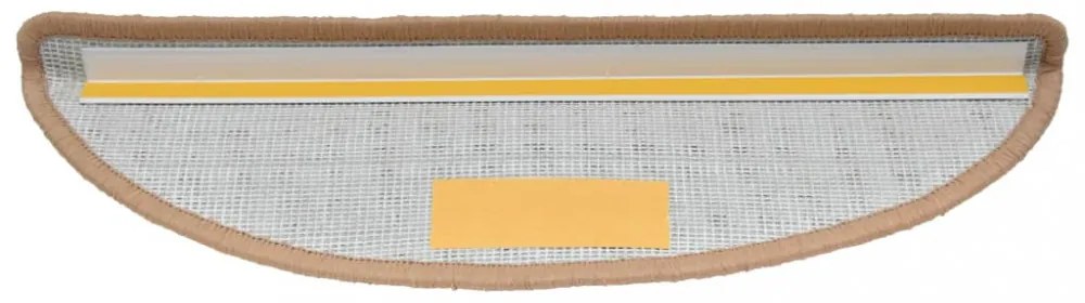15 db bézs lépcsőszőnyeg 65 x 21 x 4 cm