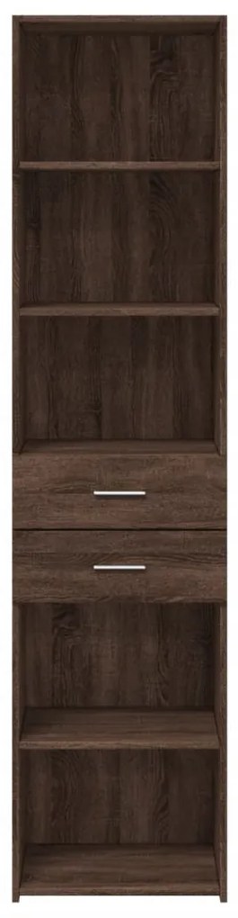 vidaXL barna tölgy színű szerelt fa magasszekrény 45 x 42,5 x 185 cm