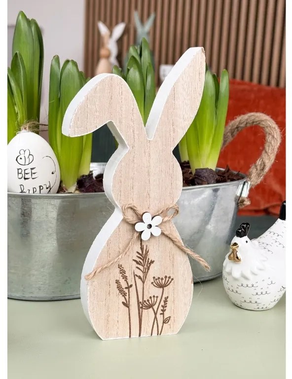 Húsvéti fa nyúl FLORAL RABBIT 20 cm