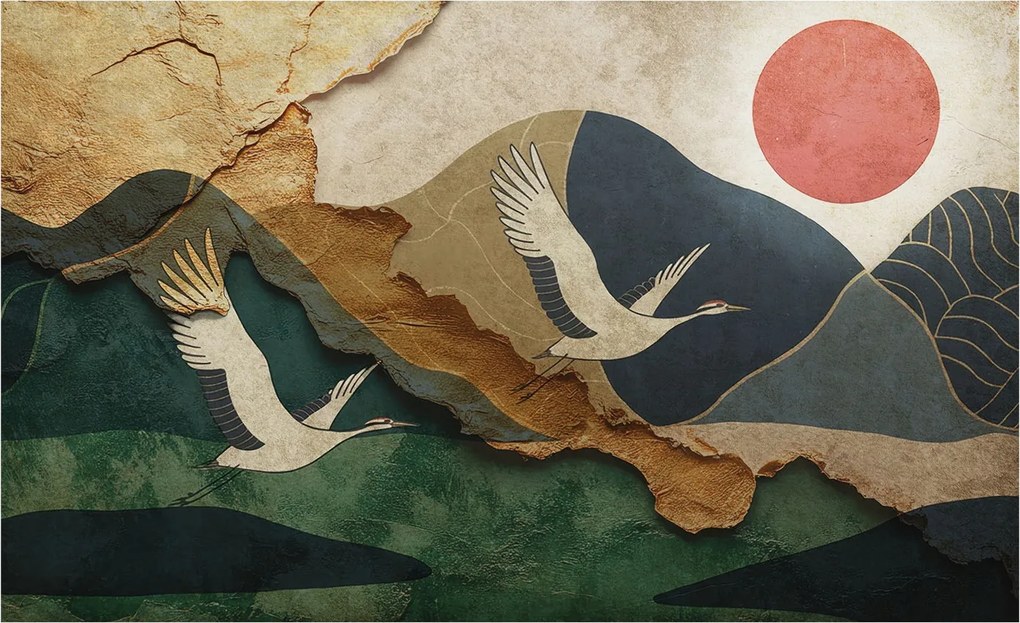 Fotótapéta Flizelin Dekoratív irodai daruk Kelet 416x254 Ragasztó