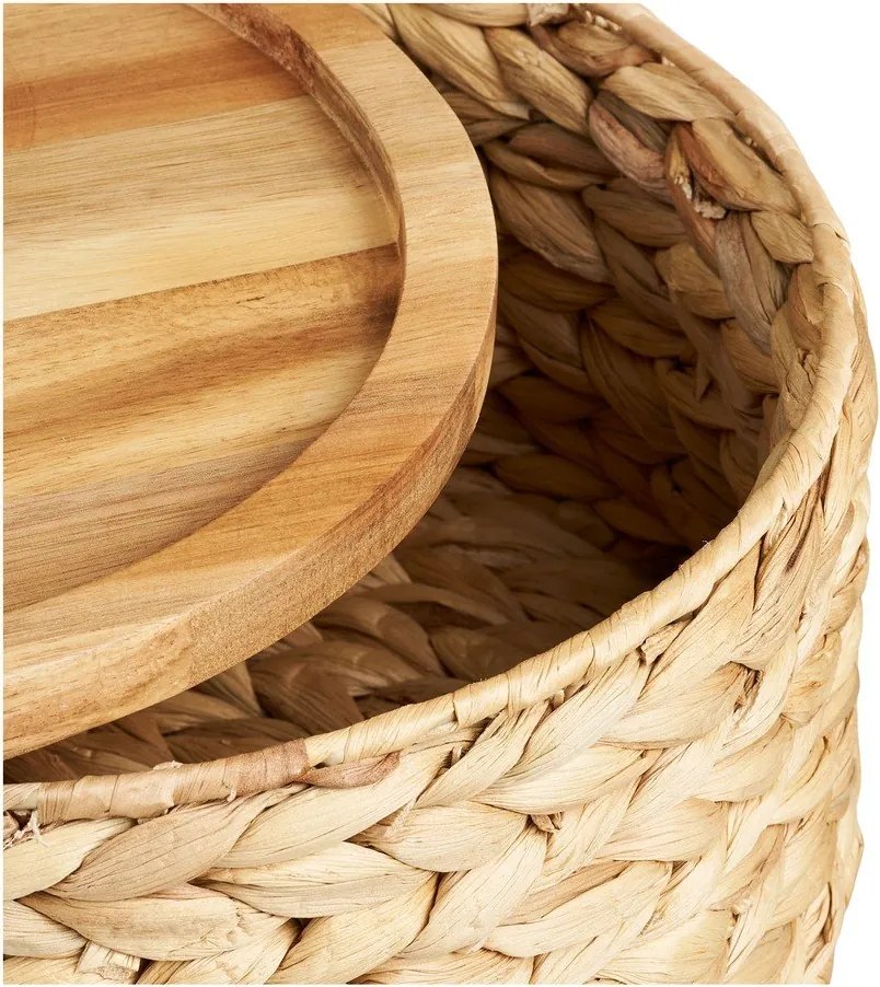 Vízijácint tárolókosár szett 3 db-os ø 30x15 cm Botofte – House Nordic