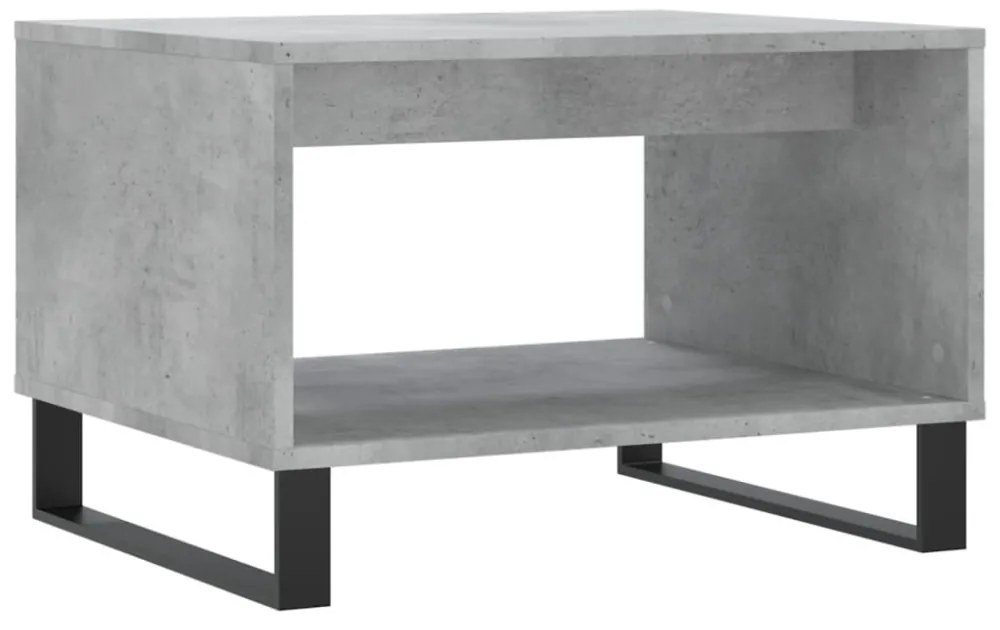 betonszürke szerelt fa dohányzóasztal 60 x 50 x 40 cm