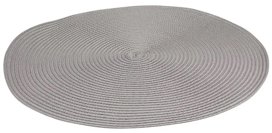 Altom Straw tányéralátét szürke, átmérő 38 cm, 4 db-os készlet