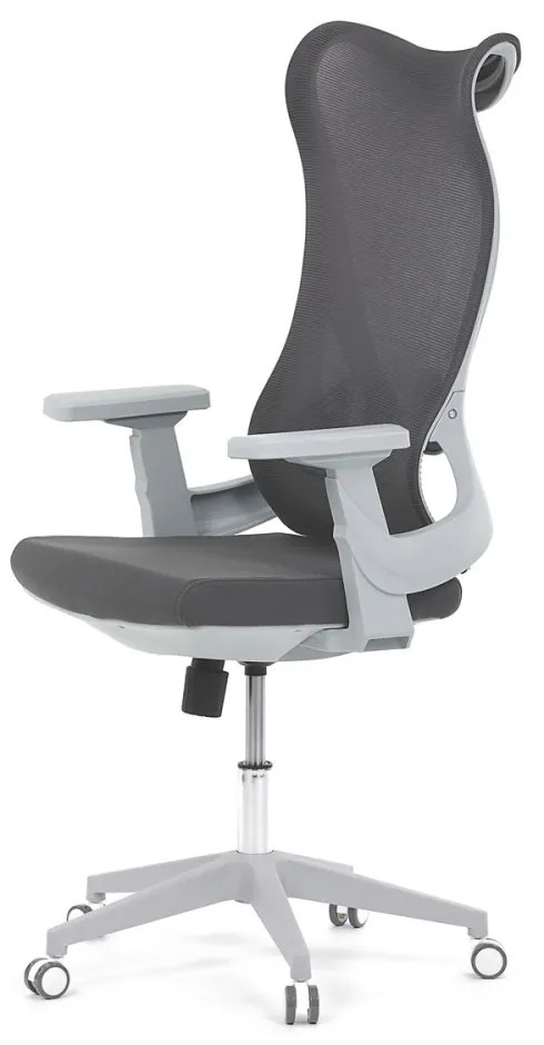 Scaun rotativ de birou gri cu design unic. KA-S248