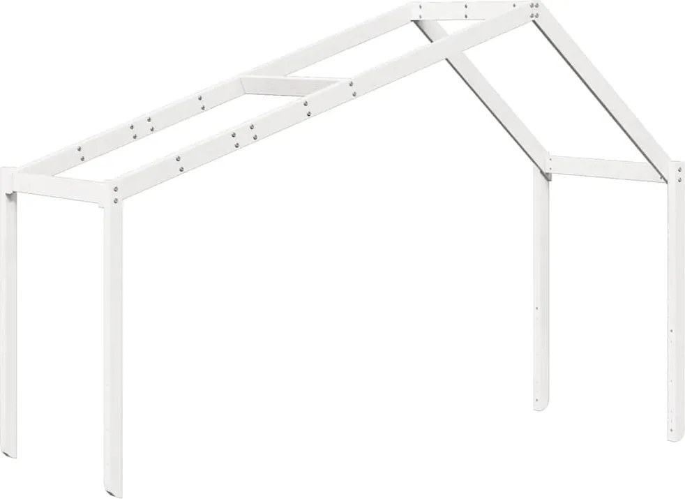 vidaXL fehér tömör fenyőfa gyerekágytető 213 x 85,5 x 144,5 cm