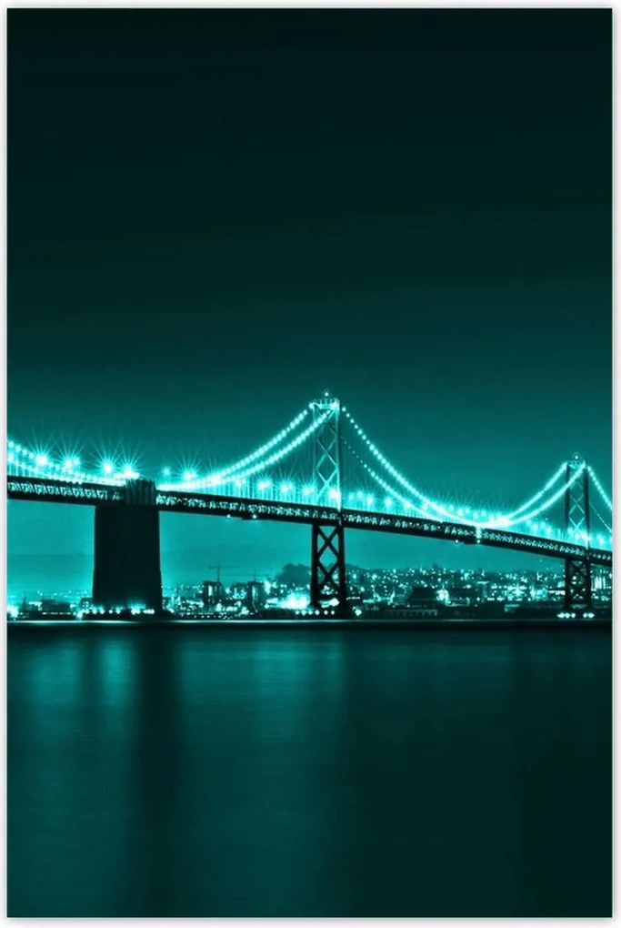 Poszterek 80x120 Türkiz kilátás híd