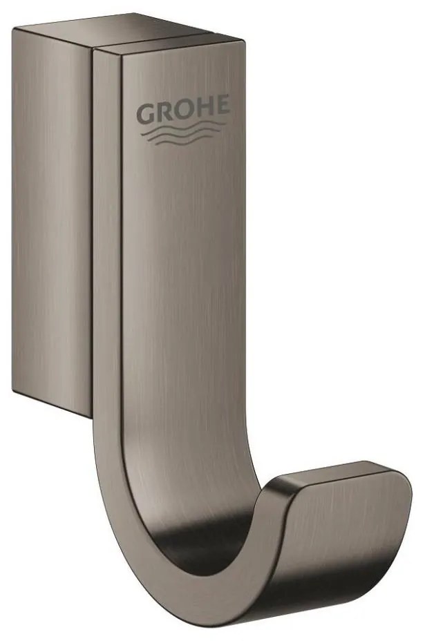 GROHE 41039AL0 - SELECTION Fürdőköpeny kampó, 5,2 cm × 1,5 cm × 4,4 cm, grafit