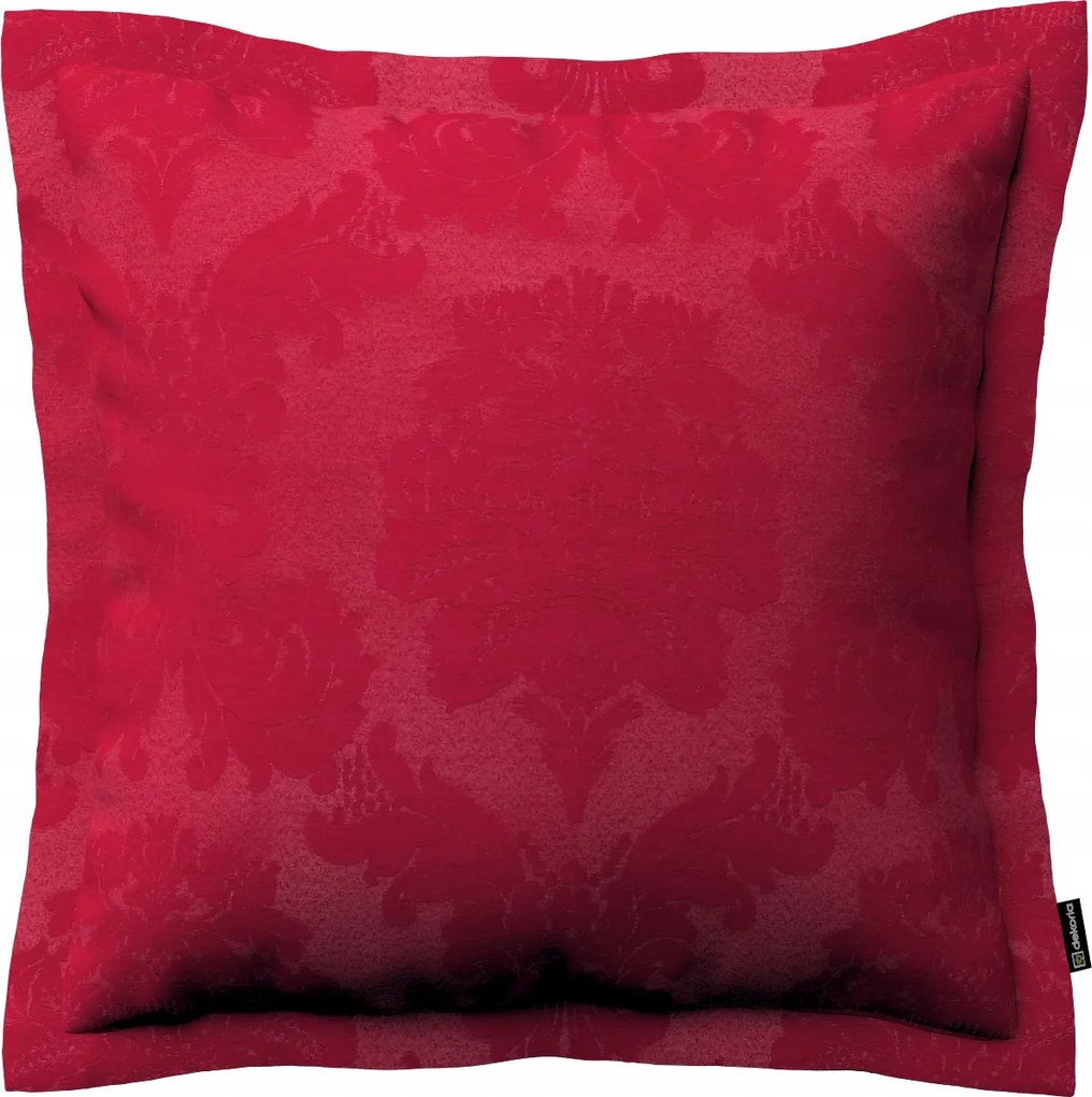 Párnahuzat 45x45 akantusz levelek bordó alapon