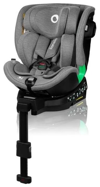 Lionelo HARMONY i-Size 40-150 cm forgatható autósülés alapzattal, szürke
