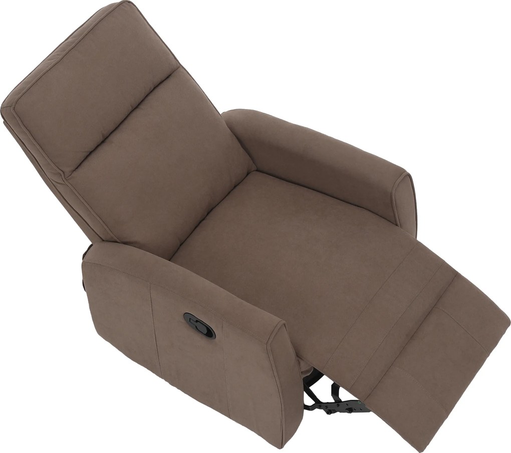 Relax forgószék fotel, szürkésbarna taupe, MEKENZI