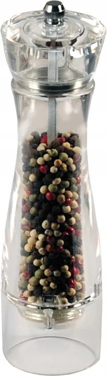 Borsőrlő 20 cm, átlátszó akril