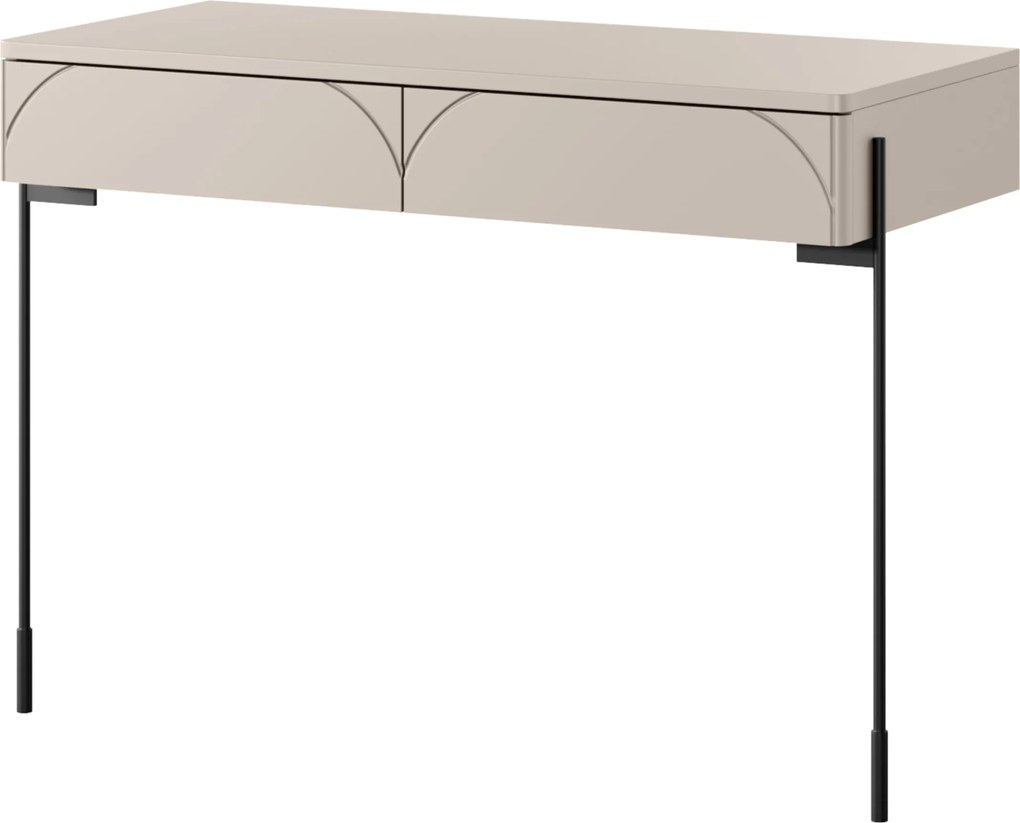 Sonatia fésülködőasztal 100 cm két fiókkal - kasmír