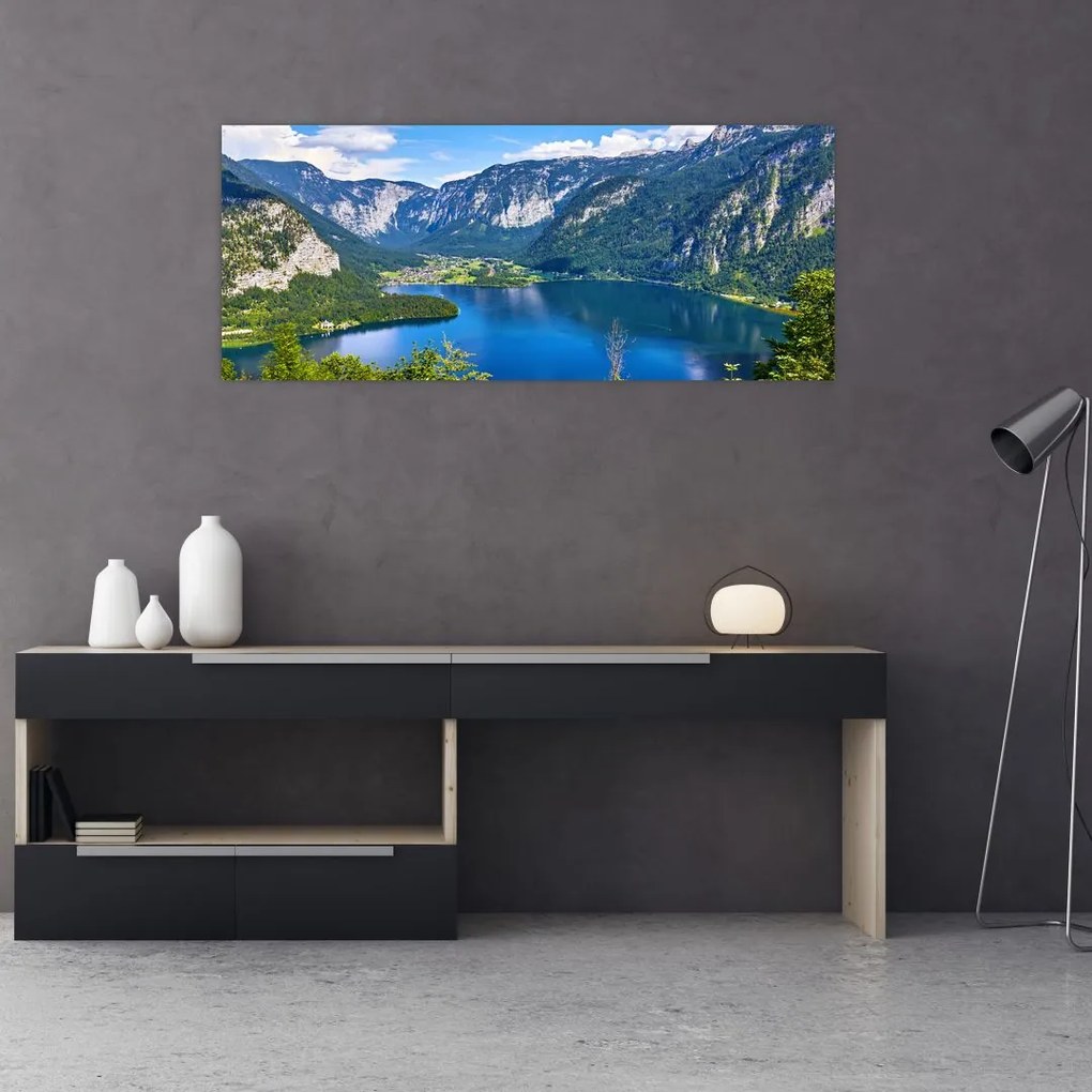 Kép - Hallstatt tó, Hallstatt, Austria (120x50 cm)