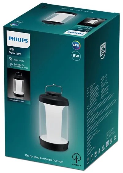 Philips CICERO LED/6W/5V 4000 mAh IP54 állítható hordozható lámpa