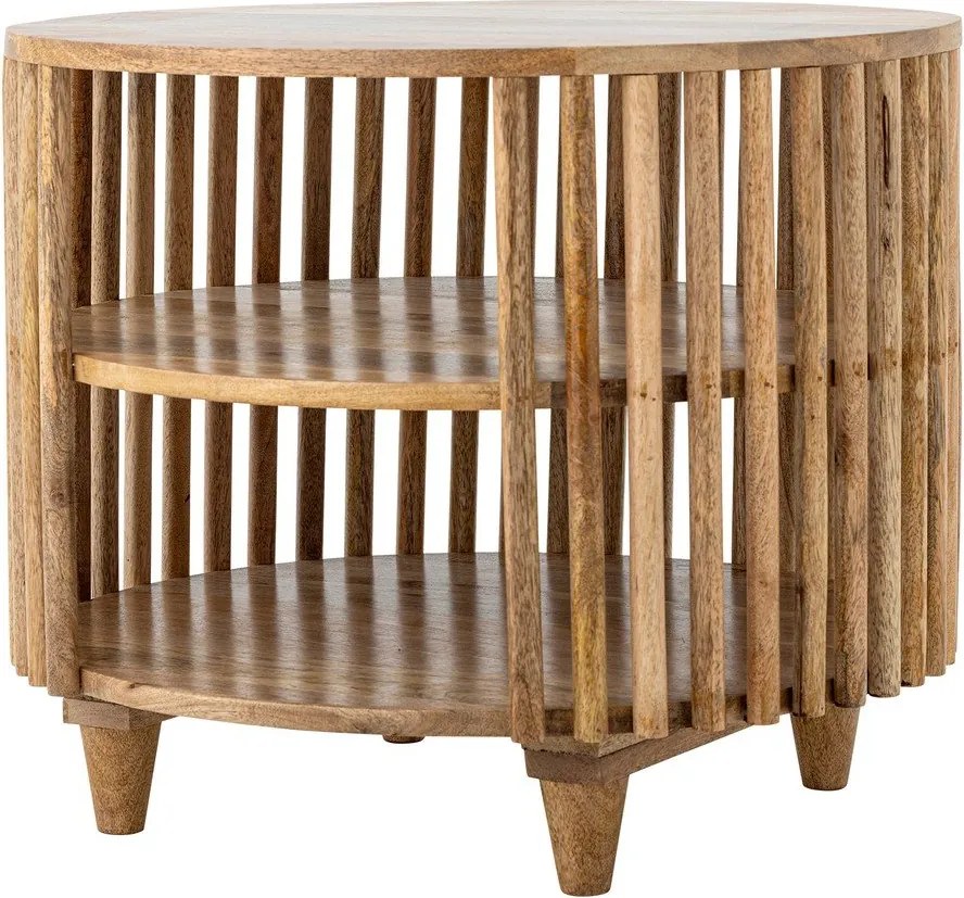 Natúr színű mangófa kerek dohányzóasztal ø 60 cm Sali – Bloomingville