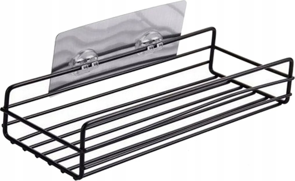 Öntapadós fürdőszobai konyhai zuhanypolc loft falra, fém