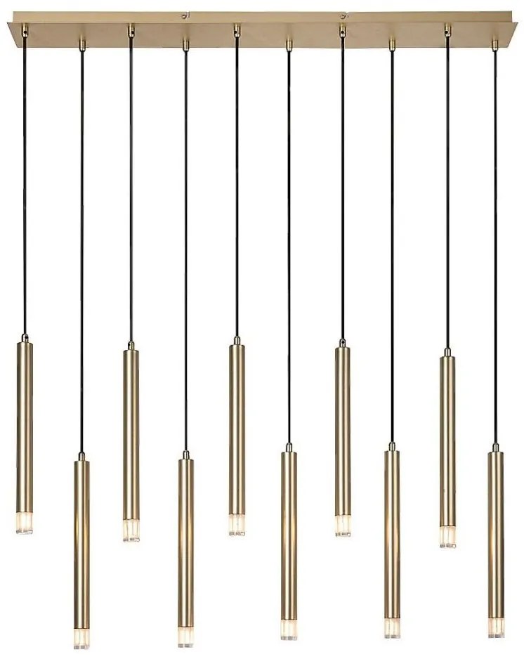 Rabalux 72365 - Csillár zsinóron RAMIRA 10xG9/5W/230V arany