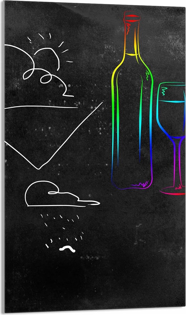 Üveg Vágódeszka 30x52 Fekete Konyhai