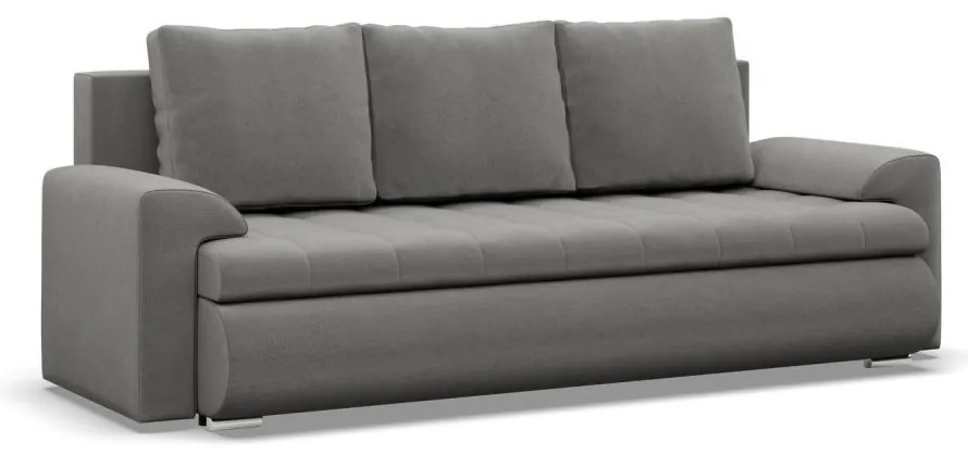 Tokio kanapéágy, bársony, világosszürke