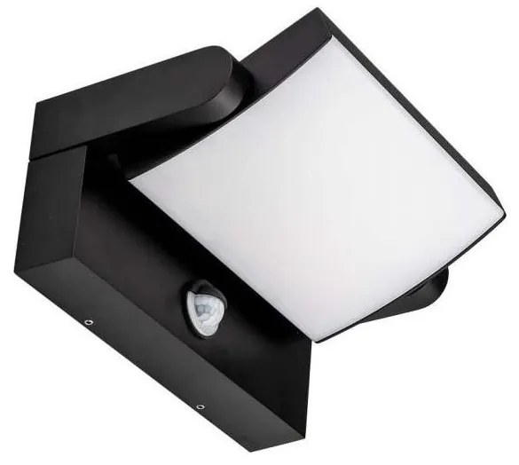 V-Tac LED kültéri fali lámpa szenzorral LED/17W/230V 3000K IP65 fekete 2940