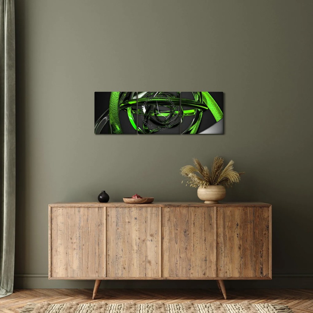 Az absztrakció képe (órával) (90x30 cm)