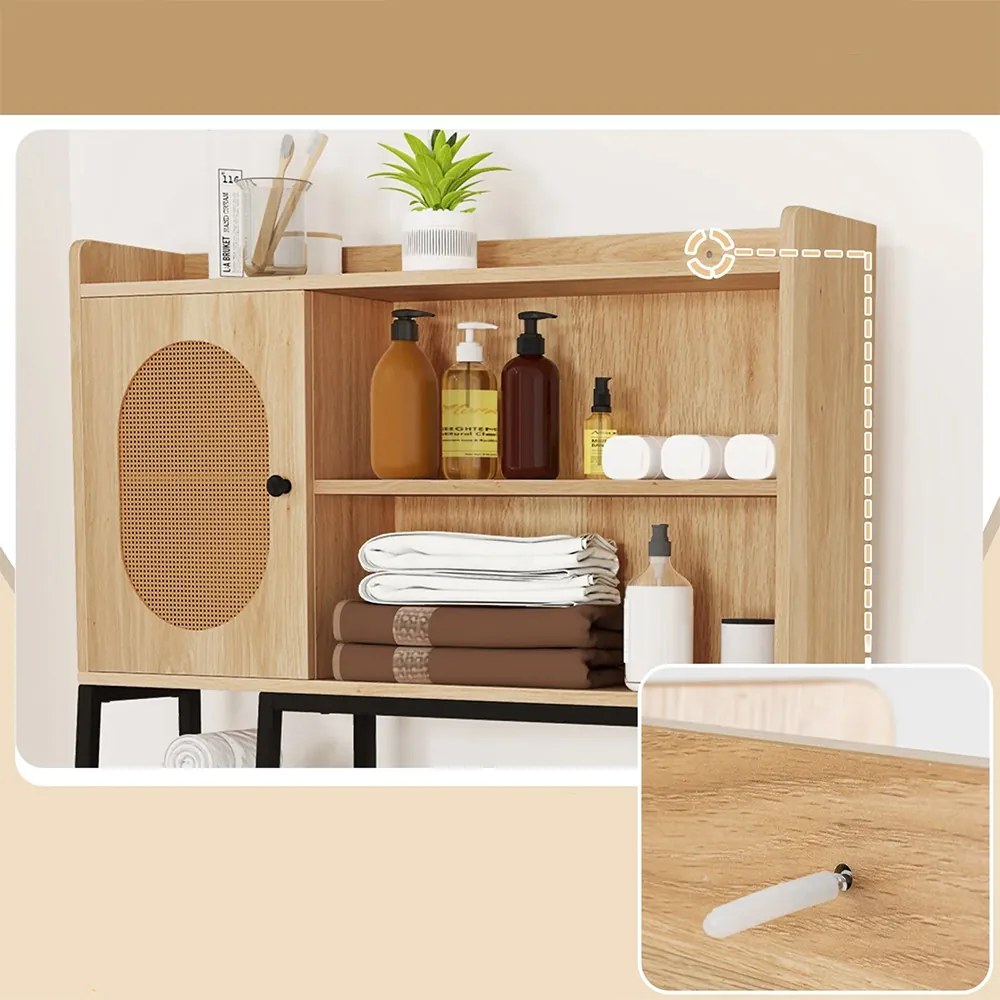 Polcos wc feletti tárolószekrény