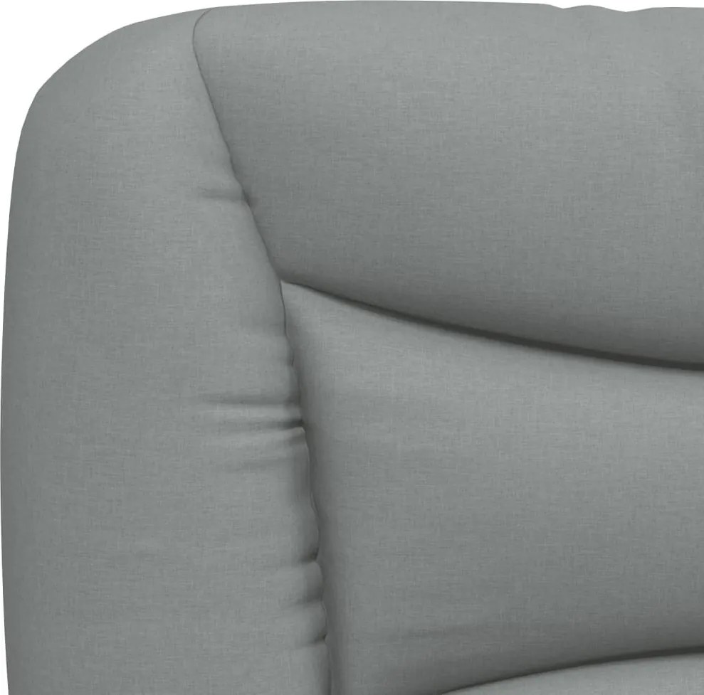 világosszürke szövet fejtámla párna Hvar 120 cm