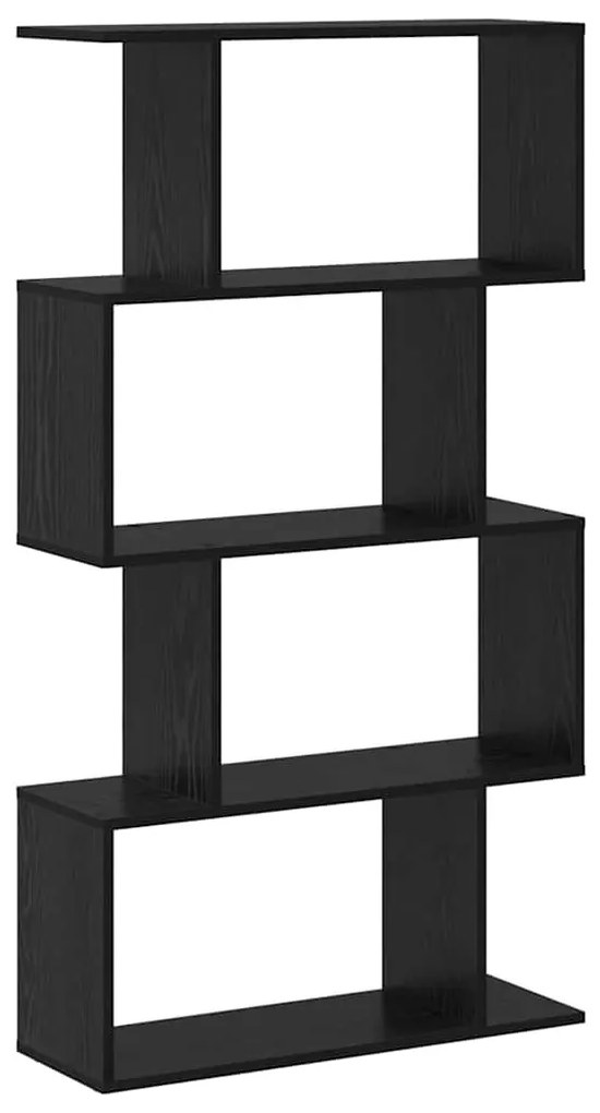 Könyvespolc Fekete 70 x 24 x 129 cm Faanyag