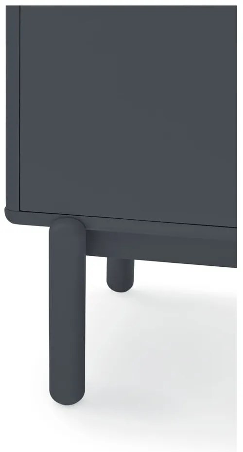 Sötétszürke alacsony komód 137x76 cm Corvo - Teulat