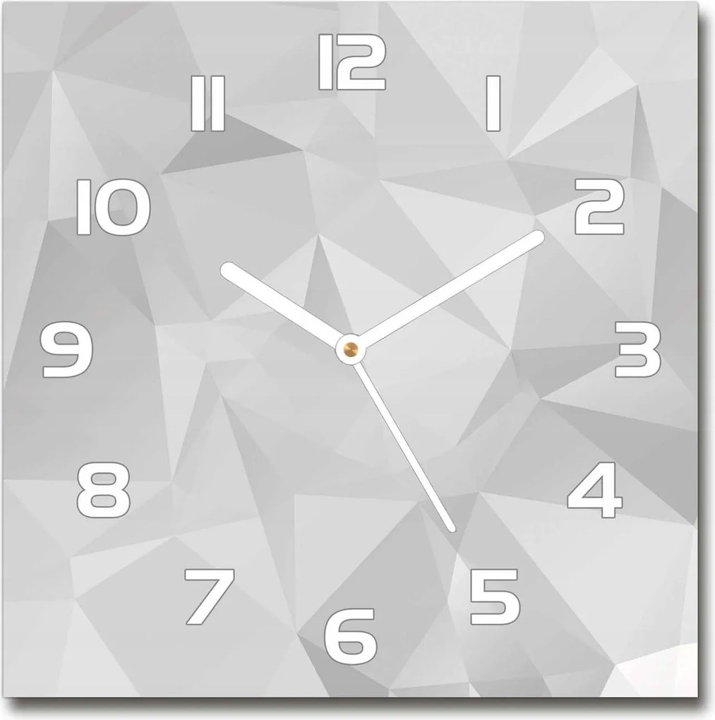 Üveg falióra Absztrakt háromszögek 30x30