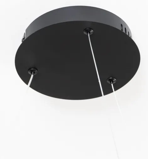 Brilagi - FALCON SLIM LED, dimmelhető kábeles függeszték LED/42W/230V, átm. 50 cm, fekete, távirányítóval