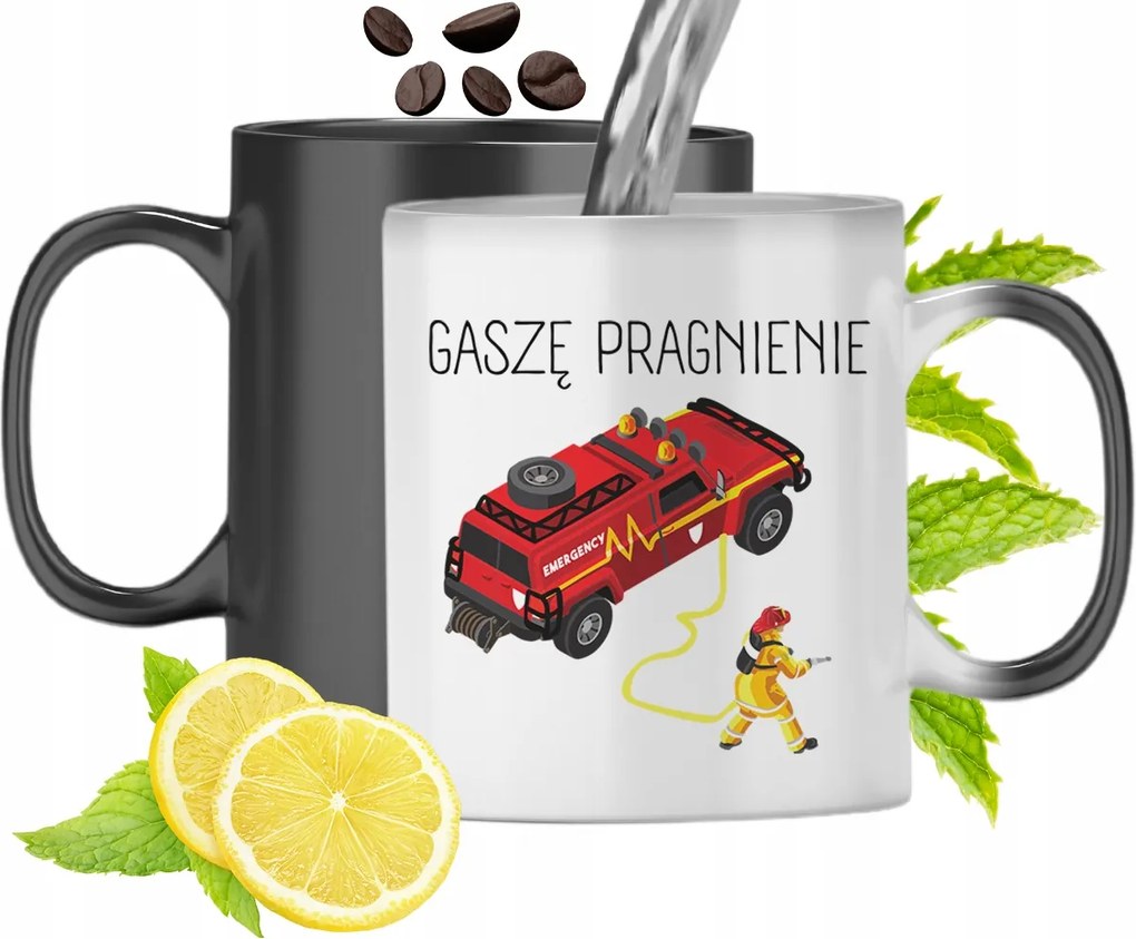 Mágikus Bögre Tűzoltóknak Színváltós Nyomtatott Fényképpel