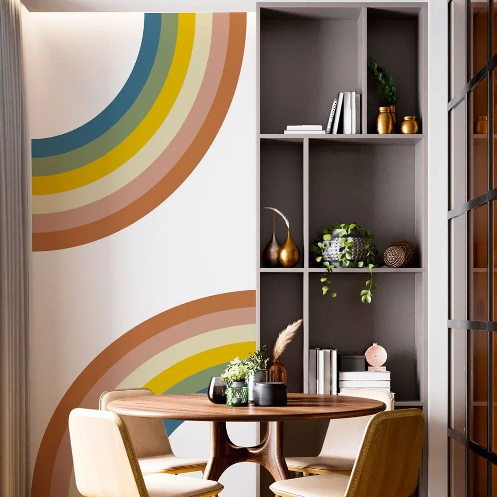 Gyerek falmatrica 158x87 cm Pastel Rainbow – Ambiance