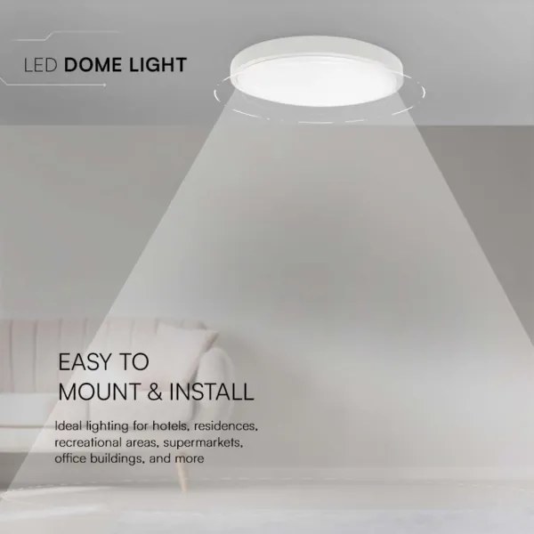 LED fürdőszobai mennyezeti lámpatest LED/18W/230V 4000K IP44 fehér