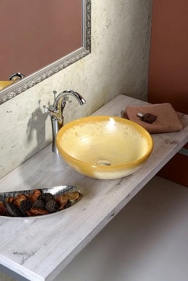 , ANTEA fali csaptelep, felső konzol, króm/arany, 3362