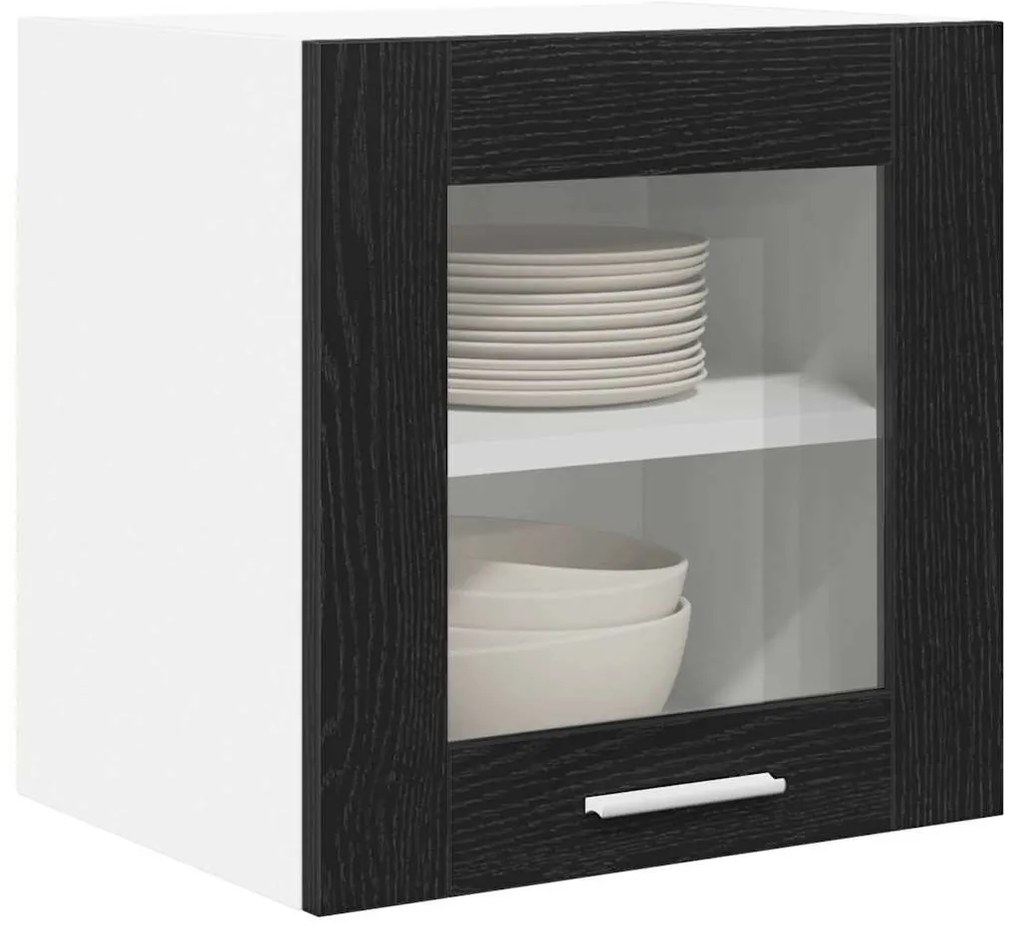 Függő szekrény Riga 2 pcs Fekete tölgy 40 x 31 x 40 cm Faanyag