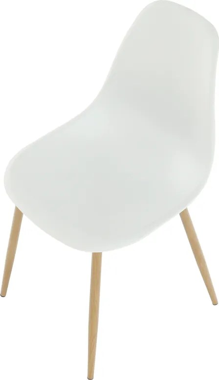 Szék, fehér/natúr, SINTIA