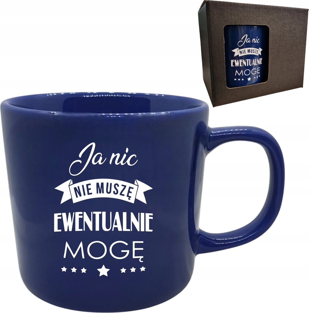 Gravírozott Bögre Blejd sötétkék, logóval, kávés bögre ajándékba Neki