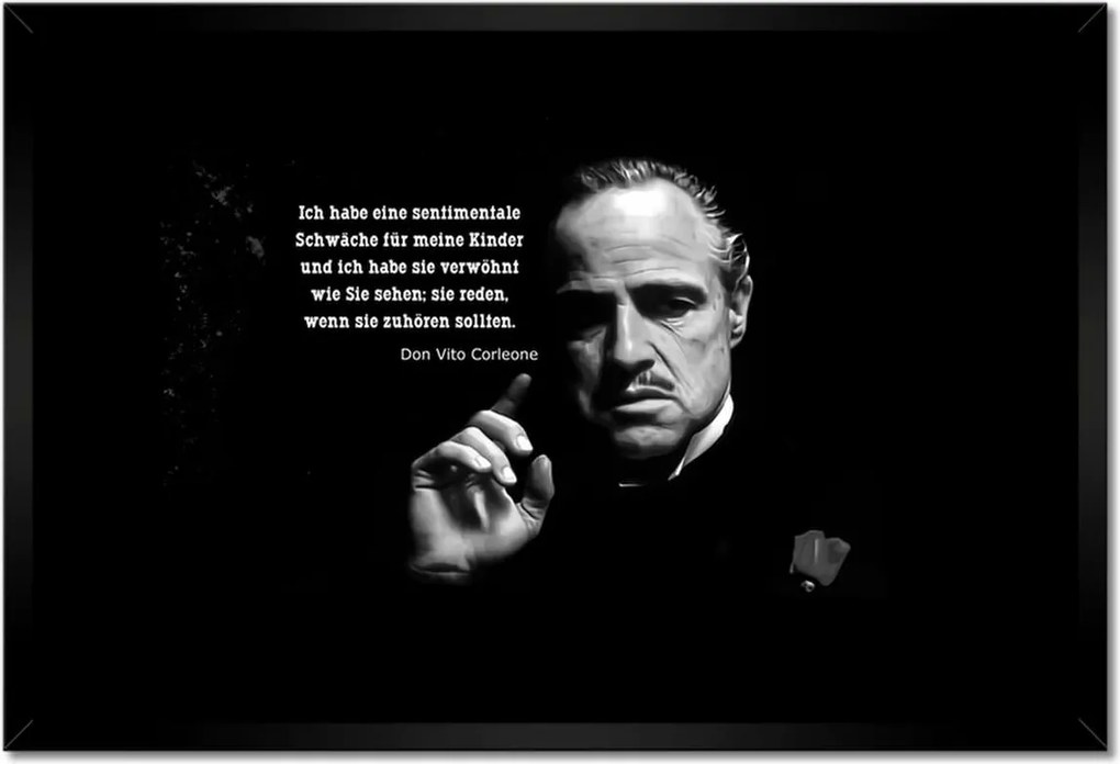 Poszterek keretben 60x40 Idézetek a Keresztapáról